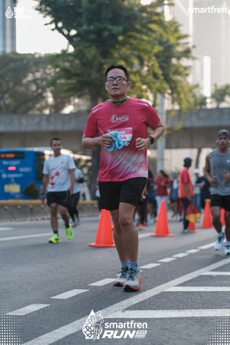 Race photo from Smartfren Run 2025 
