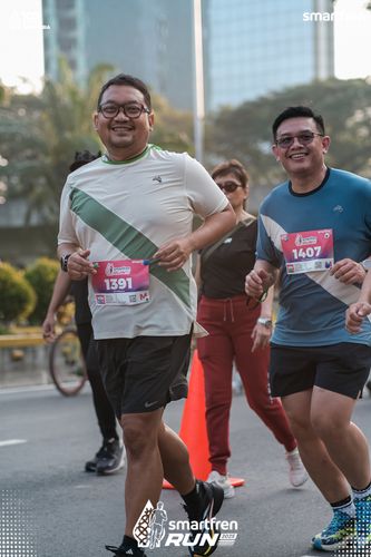 Race photo from Smartfren Run 2025 