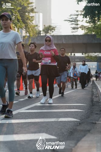 Race photo from Smartfren Run 2025 