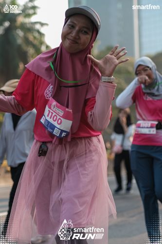 Race photo from Smartfren Run 2025 