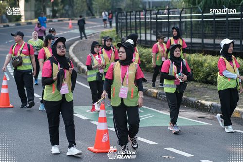Race photo from Smartfren Run 2025 
