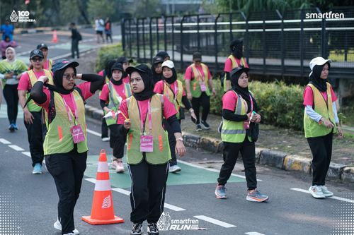 Race photo from Smartfren Run 2025 