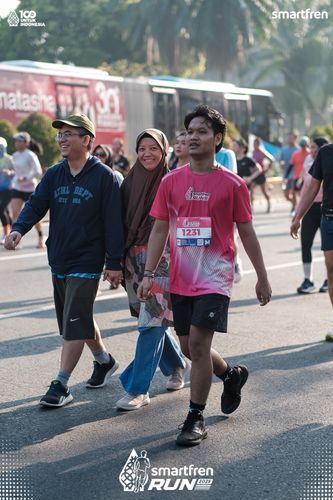 Race photo from Smartfren Run 2025 