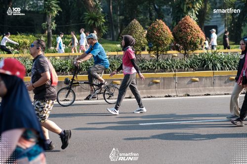 Race photo from Smartfren Run 2025 