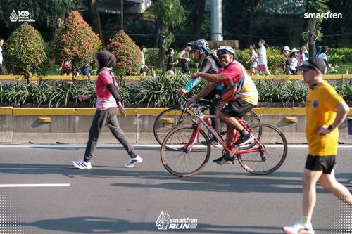 Race photo from Smartfren Run 2025 