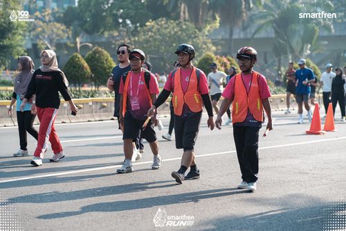 Race photo from Smartfren Run 2025 