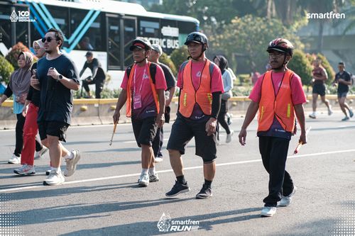 Race photo from Smartfren Run 2025 