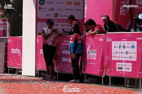 Race photo from Smartfren Run 2025 