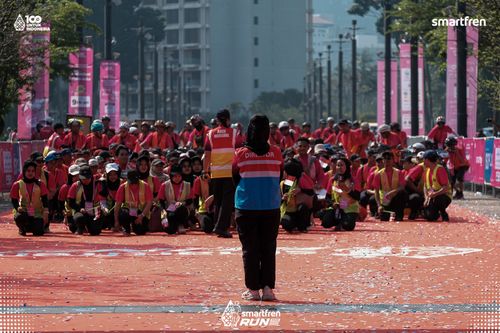 Race photo from Smartfren Run 2025 