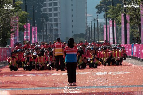 Race photo from Smartfren Run 2025 