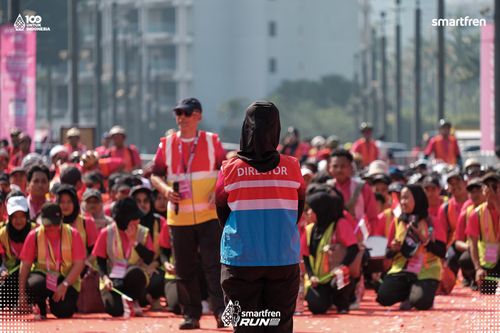Race photo from Smartfren Run 2025 