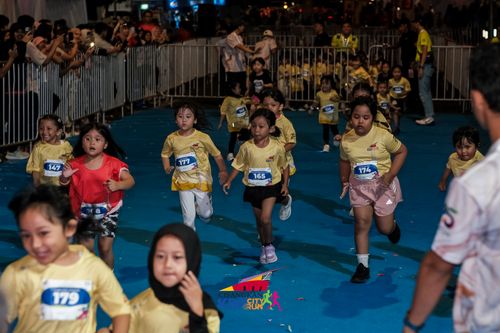 Race photo from CISANGKAN KBP CITY RUN 2025