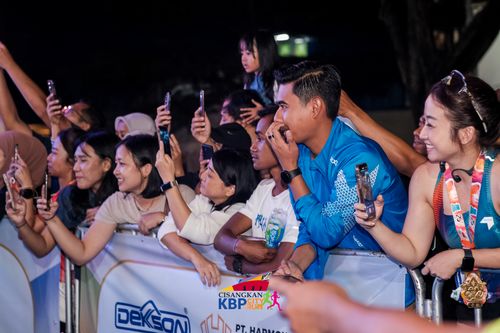 Race photo from CISANGKAN KBP CITY RUN 2025