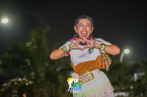 Race photo from PIK NITE RUN 2025