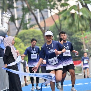 Race photo from KEMLU RUN 2026