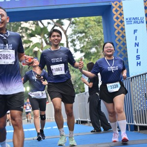 Race photo from KEMLU RUN 2026