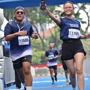 Race photo from KEMLU RUN 2026