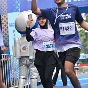 Race photo from KEMLU RUN 2026