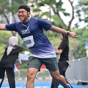 Race photo from KEMLU RUN 2026