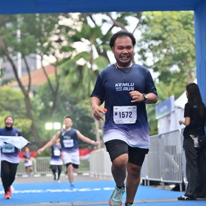 Race photo from KEMLU RUN 2026