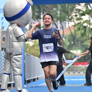 Race photo from KEMLU RUN 2026