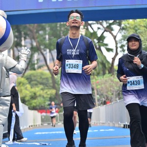 Race photo from KEMLU RUN 2026