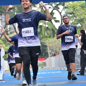 Race photo from KEMLU RUN 2026