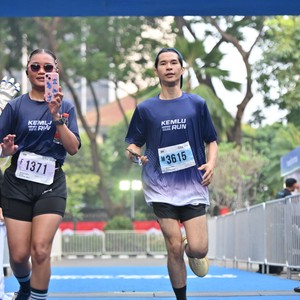 Race photo from KEMLU RUN 2026