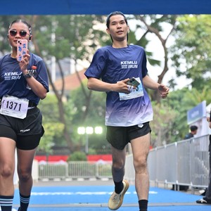 Race photo from KEMLU RUN 2026