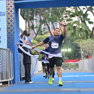 Race photo from KEMLU RUN 2026