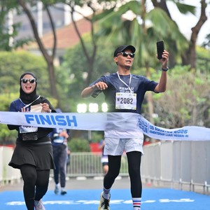 Race photo from KEMLU RUN 2026