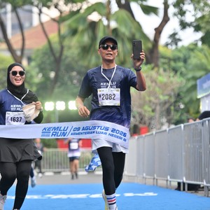 Race photo from KEMLU RUN 2026