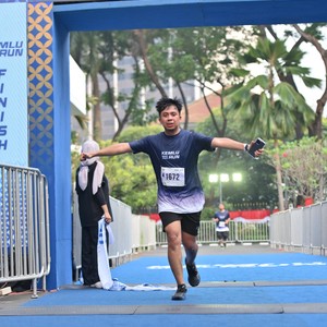 Race photo from KEMLU RUN 2026