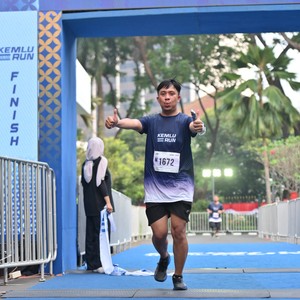 Race photo from KEMLU RUN 2026