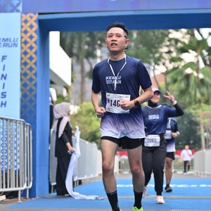 Race photo from KEMLU RUN 2026