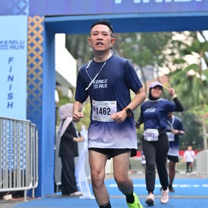 Race photo from KEMLU RUN 2026