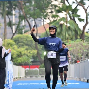 Race photo from KEMLU RUN 2026