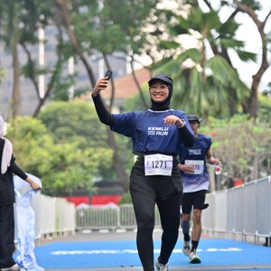 Race photo from KEMLU RUN 2026