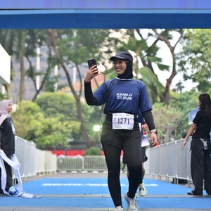 Race photo from KEMLU RUN 2026