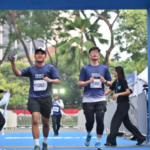 Race photo from KEMLU RUN 2026