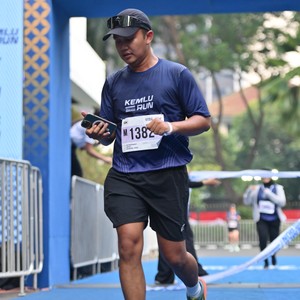 Race photo from KEMLU RUN 2026