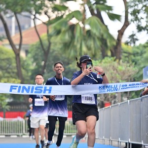 Race photo from KEMLU RUN 2026