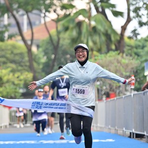 Race photo from KEMLU RUN 2026