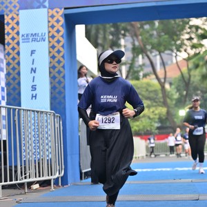 Race photo from KEMLU RUN 2026