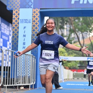 Race photo from KEMLU RUN 2026