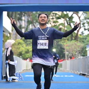 Race photo from KEMLU RUN 2026