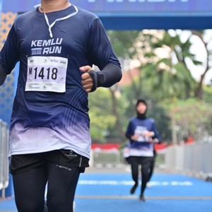 Race photo from KEMLU RUN 2026