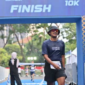 Race photo from KEMLU RUN 2026