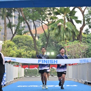 Race photo from KEMLU RUN 2026