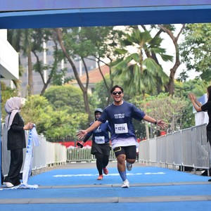 Race photo from KEMLU RUN 2026